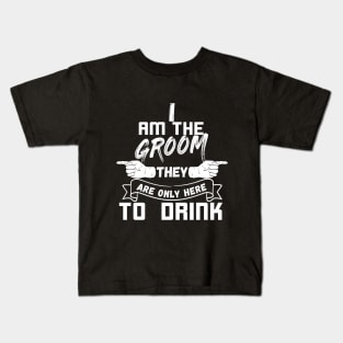 I am the groom - Bachelor party set 1 of 3 /w Kids T-Shirt